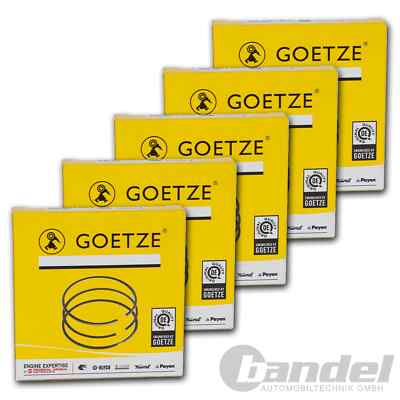 5x GOETZE KOLBENRINGE 81mm passend für AUDI 80 AUDI 90 AUDI 200 VW PASSAT B2 KU