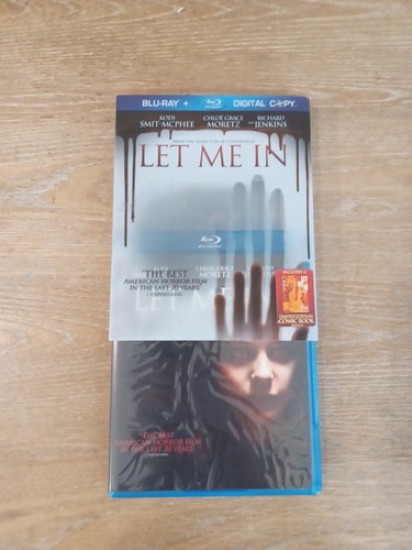 LET ME IN BLU RAY 2 DISC SET WITH RARE OOP PLASTIC SLIPCOVER SLEEVE