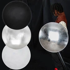 Handmade Medieval Functional Steel Domed Shield 18 Gauge Steel Costume Cosplay