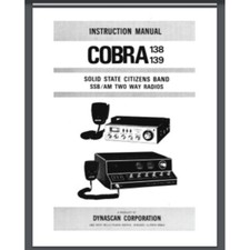 Cobra 138 139 CB Radio owner manual 27 pages comb bound gloss cover
