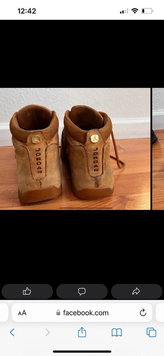 Vintage Nike Air Jordan Downtown Wheat Gold Suede Boots Vintage Nike Air Jordan Downtown Wheat Gold Suede Boots