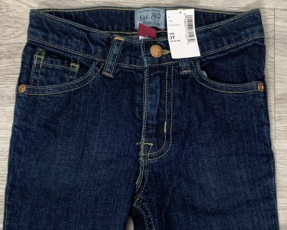 Children's Place Girls Bootcut Dark Blue Denim Jeans size 3T | eBay