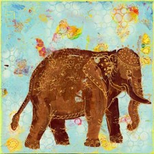 Ceramic Backsplash Tile Mural Wild Animal Wildlife Kitchen/Bathroom - Elephant