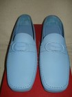 100% AUTHENTIC NEW MEN FERRAGAMO BLUE PALINURO SQUARE DRIVER/LOAFER US 10 M/W — photo 7