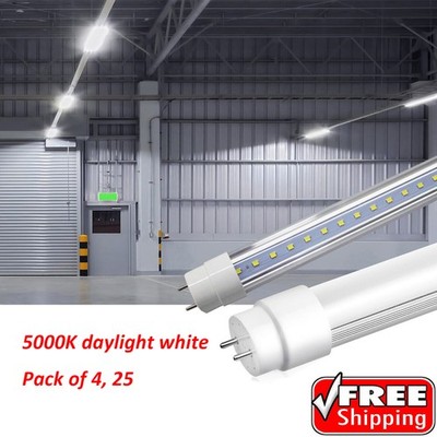 4/25PACK 5000K 4 foot Fluorescent Replacement Double Ended Power Ballast Bypass