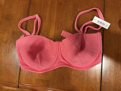 Adore Me Rachelle Swim Bikini Top size 32DD Dark Pink Brand