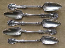 5 HANOVER 5 7/8" Grapefruit Spoons by Wm. A Rogers + free bonus