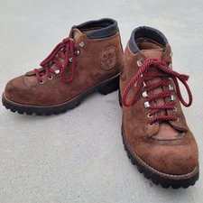 Men's Vintage Dexter Suede Leather Hiking Boots Mountaineering USA Made 7.5 M