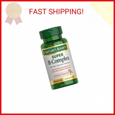 Nature's Bounty Super B Complex Vitamins with Vitamin C & Folic Acid, Vitamins f