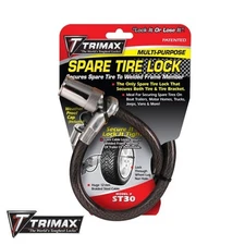 Trimax ST30 Trimaflex Boat Travel Utility Trailer Toy Box Spare Tire Cable Lock