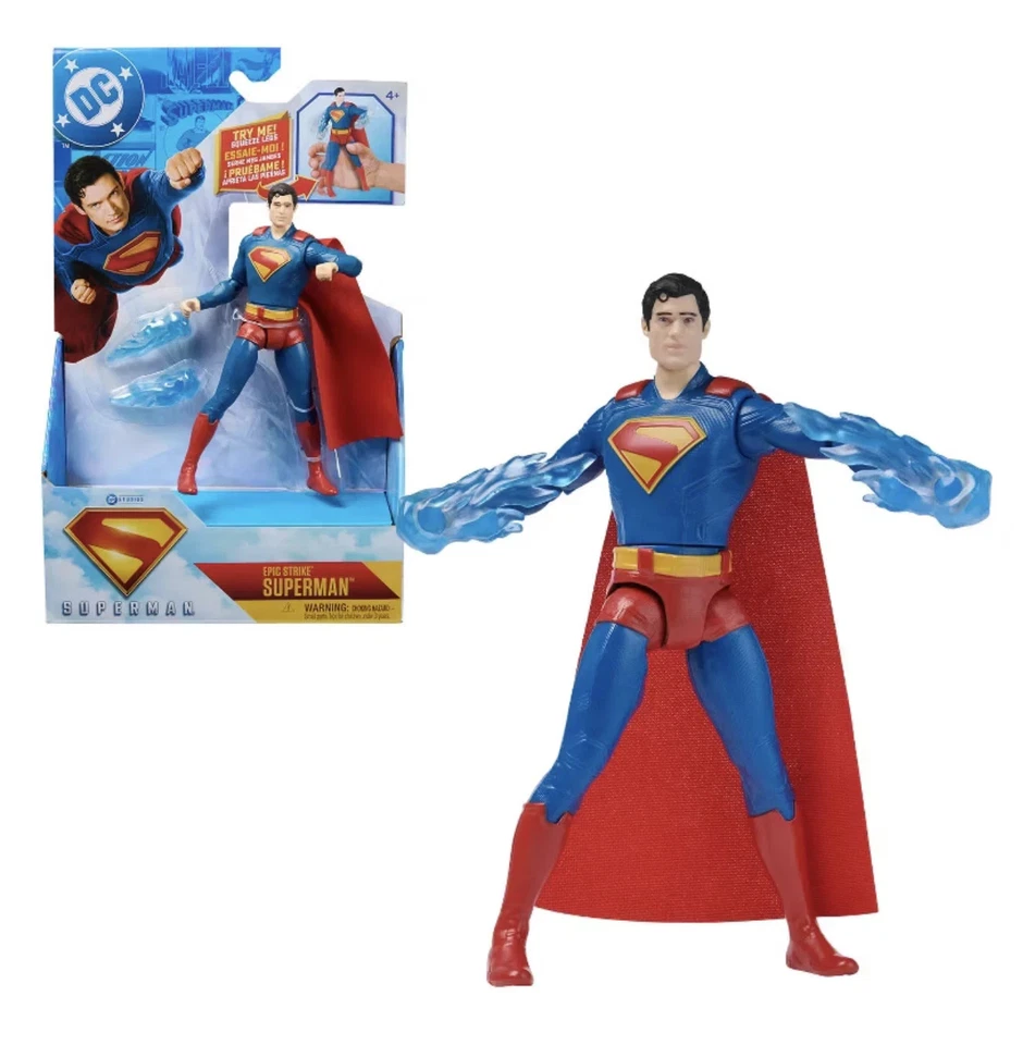 Фигурка Spin Master DC Comics Epic Strike Superman (фильм 2025) 6 дюймов ~ БЕСПЛАТНАЯ ДОСТАВКА! - Изображение 2 из 2
