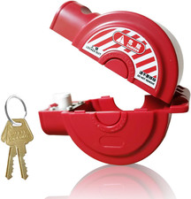 Universal Gate Valve Lockout,Hose Bib Lock for Outdoor Faucet Knob/Water Spigot/