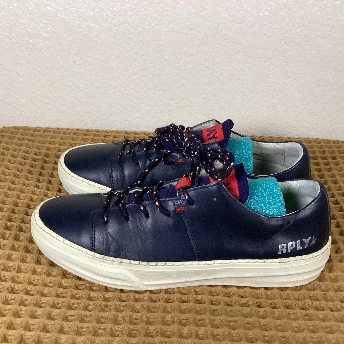 Alfani Italian Leather Replay Navy Blue Size 9 Mens Shoes Alfani Men main image 3