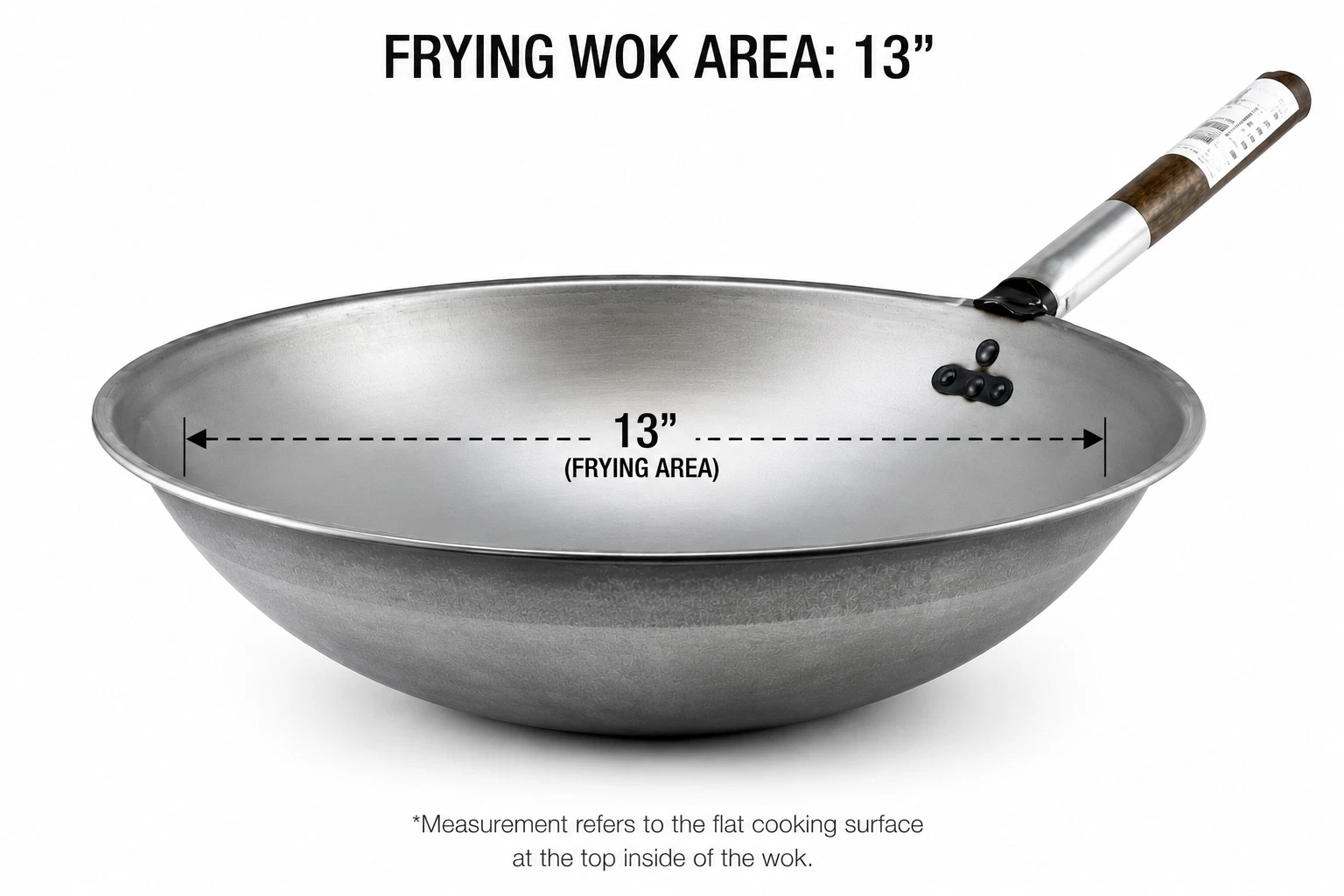 LONDON WOK RSL13 13" Superlight Chinese Indian Commercial Fry Wok
Opens in a new window or tab