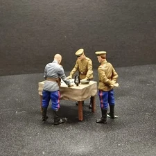 Homemade 1/72 WWII Soviet Command Headquarters Scene Finished Model Ornament