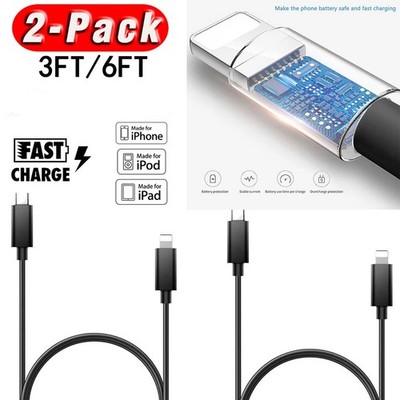 Type-C Fast Charging Cord Charge Data Cable For Apple iPhone 6/6s/7/8 Plus 5c/5s