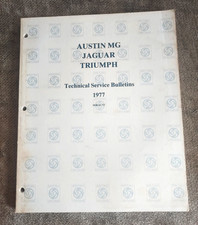 1977 British Leyland Technical Service Bulletins Binder Austin Mg Jaguar Triumph