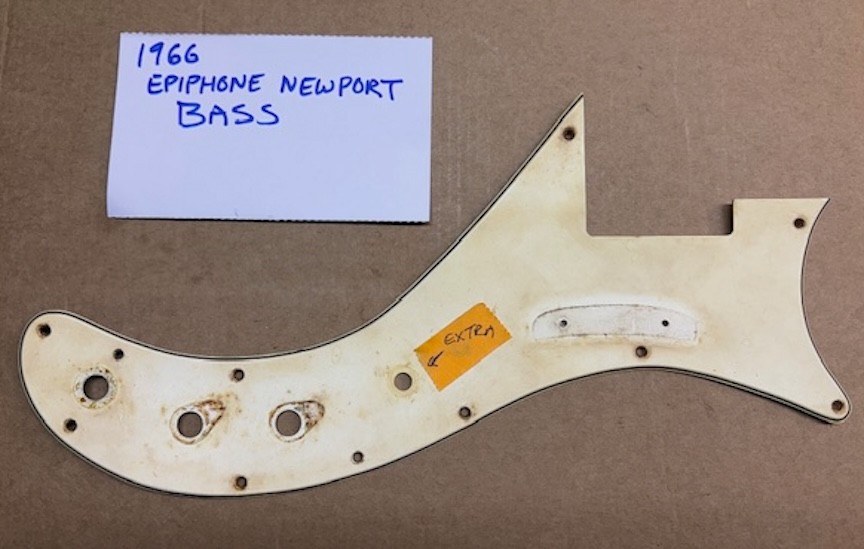 vintage 1966 Epiphone Newport bass pickguard  No broken corners vintage luthier