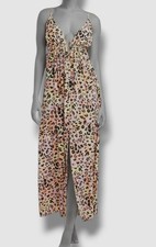 Bar III Women's Orange Animal-Print Swim Cover-Up Maxi Dress Swimwear Size XL