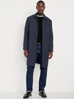 NWT Old Navy Men's Jacket Relaxed Twill Topcoat Size XL Tall