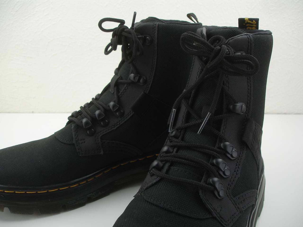 Doc Dr. Martens Combs Black Tech II Combat Boots Ankle Lace-Up Women's 9 Men's 8 image 4