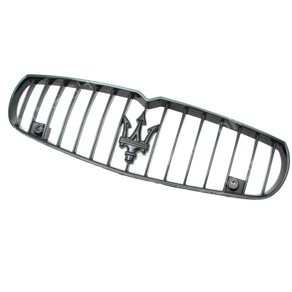 For Maserati Quattroporte 2013-16 Sport GTS SQ4 Glossy Black Front Bumper Grille - Изображение 4 из 4