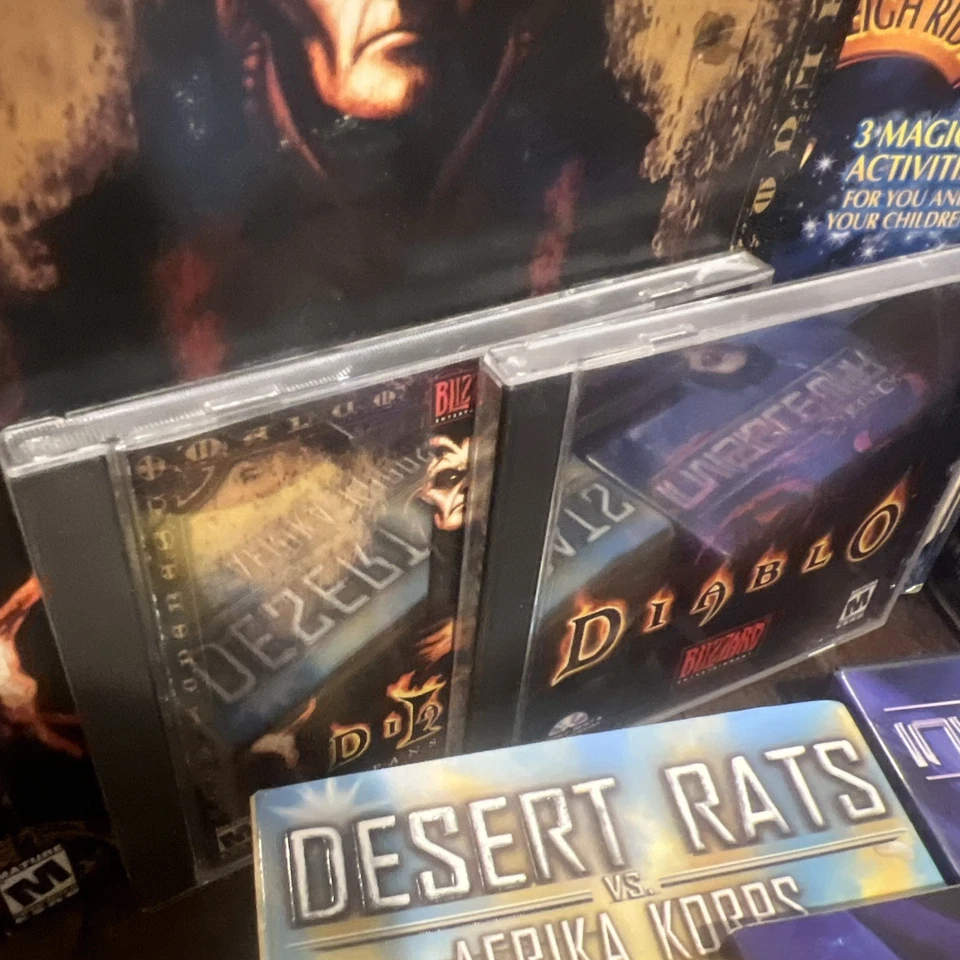 Vintage Lot of 27 PC CD-ROM Games For Windows Diablo Wolfenstien Rainbow Six 3 - Image 4 of 4