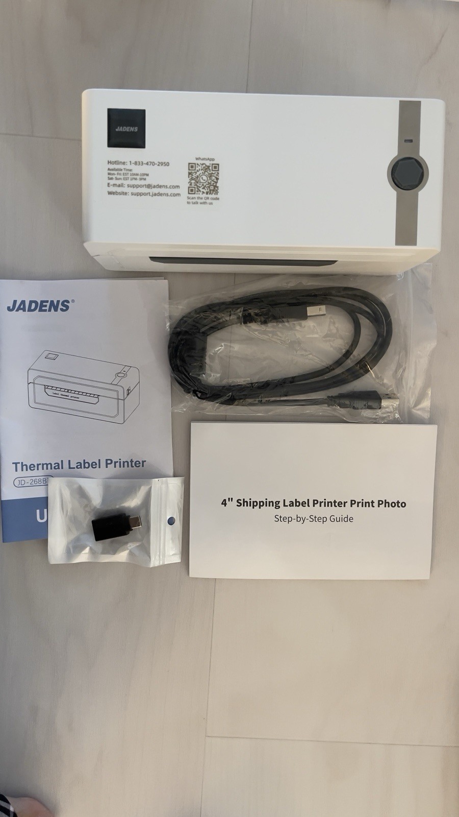 Jadens Thermal label Printer Fast And Lightweigh