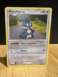 Munchlax Diamond & Pearl 33/130 Rare Non Holo Pokemon Card 2007
