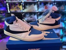 Jordan 1 Retro x Fragment Design x Travis Scott High Blue for Sale