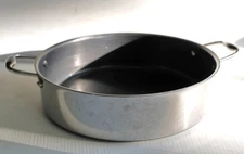 HexClad 7 Qt Hybrid Deep Sauté Pan – Stainless Steel Nonstick Cookware No Lid