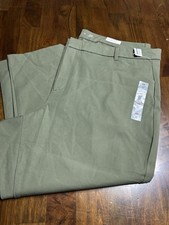 Old Navy High Rise Pixie Pants Plus Size 28 Olive Green NWT