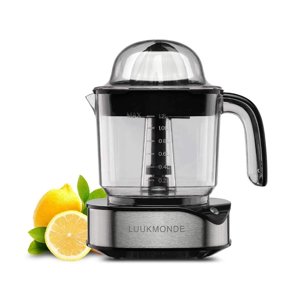 Luukmonde Electric Citrus Juicer 1.2L Large Volume, Orange with black