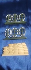 Vintage Army Fence Sandbags Set Green Gray Tan