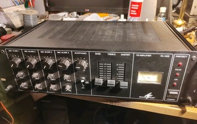Monacor Pa 1500 Pa Mixverstärker Verstärker Line Mic 500 Watt Max Mono