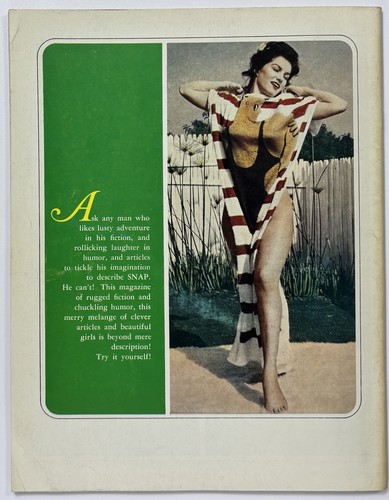 SNAP Men's Magazine (1963) Elmer Batters Carter Sprague Pinup Leg Stockings VG - Picture 7 of 7