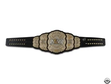 CM Punk Signed Autographed AEW Championship Belt Silver Ink Upper Deck UDA