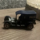 Hot Wheels 1:64 Diecast Police Vehicle Blue Black Silver Vintage Style