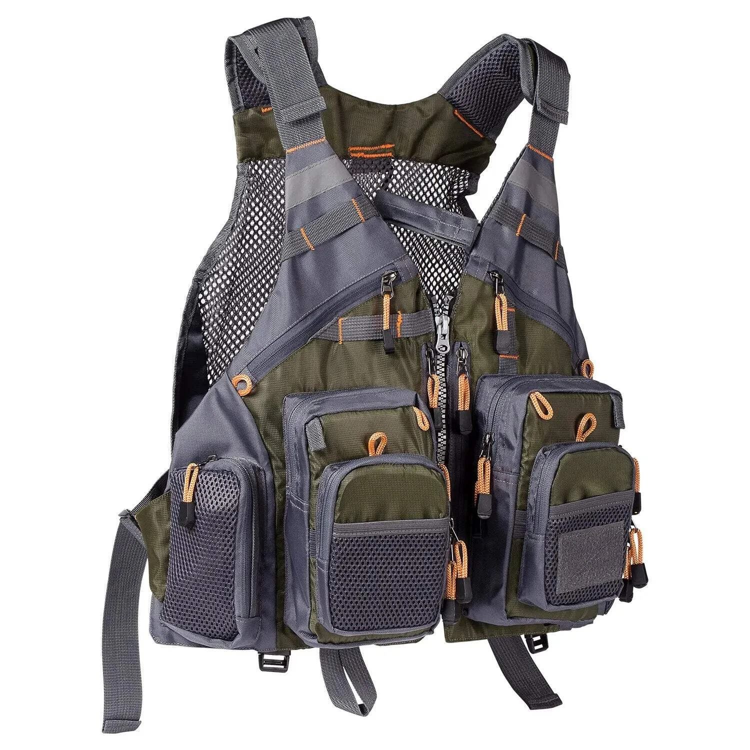 Breathable Fly Fishing Vest Adjustable Outdoor Tackle Storage Waistcoat