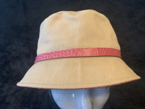 OSFA Liz Claiborne Tan Bucket Hat 
