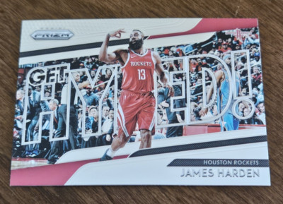 2018-19 Panini Prizm #7 James Harden Get Hyped! Houston Rockets