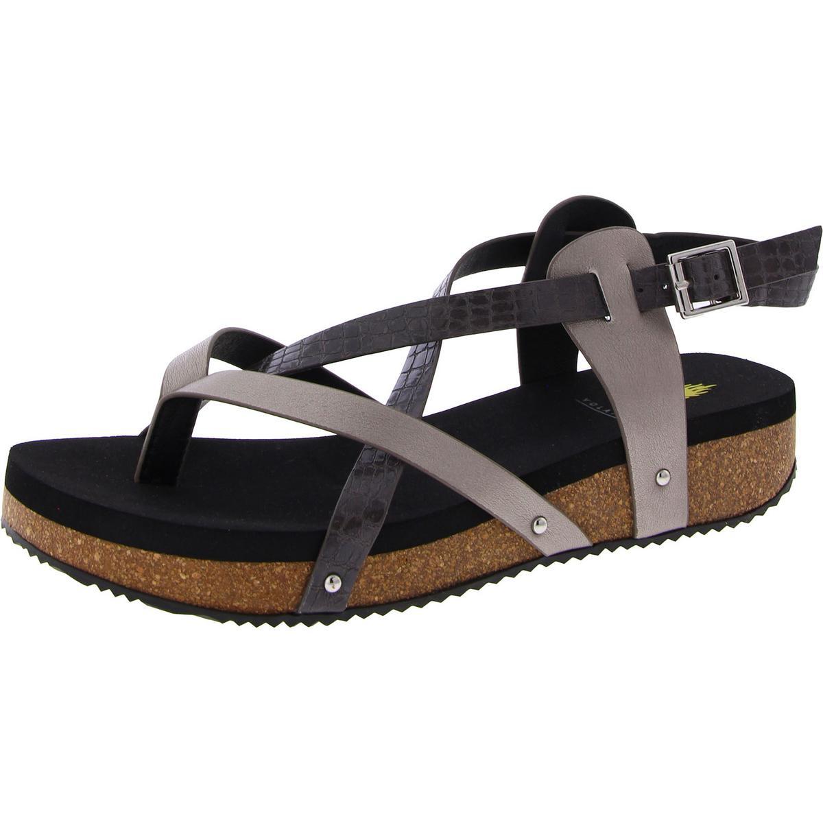 Изменчивые женские босоножки на ремешках Engie серого цвета 6 Medium (B,M) BHFO 4909