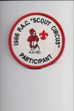 1986 PAC Scout Curcus Participant patch
