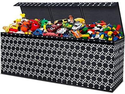 Extra Large Toy Box Chest For Boys Girls Collapsible Sturdy Kids Storage  Bins Wi