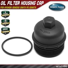 Engine Oil Filter Housing Cover Cap for Hyundai Genesis Santa Fe Sonata Veracruz