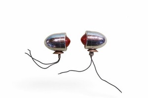 Harley Shovelhead Panhead Fl Flh Duo Electa Glide Rear Signal Lights #1 *2080