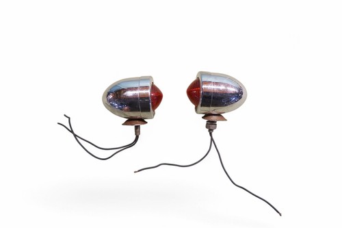 Harley Shovelhead Panhead Fl Flh Duo Electa Glide Rear Signal Lights #1 *2080