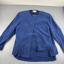 ADRIANNA PAPELL Silk Two Piece Set Size 12 Blue