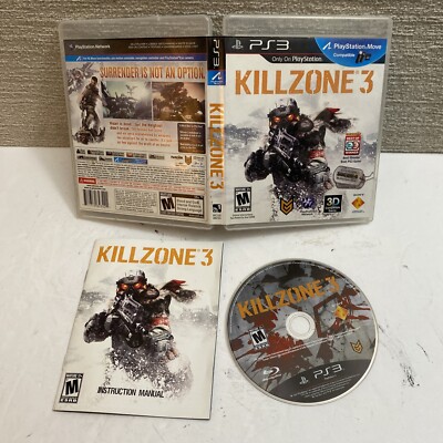 KILLZONE 3 (Sony Playstation 3, PS3, 2011) Complete with Manual CIB Tested WORKS