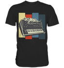 Modular Synthesizer Keyboard Vintage Analog Katze T-Shirt